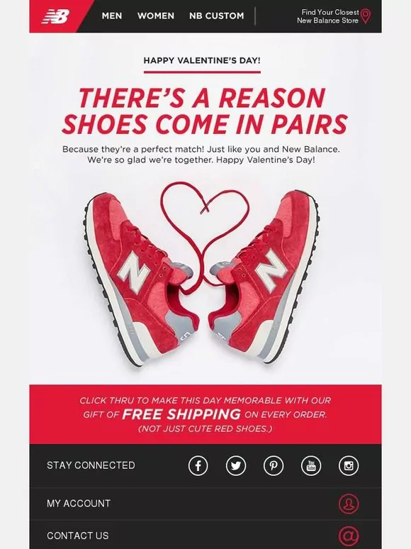 Digital Marketing Email Template for Valentine’s Day