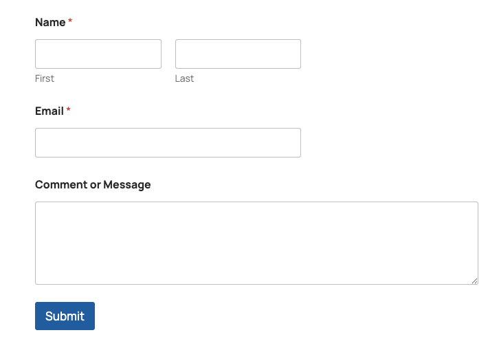Add WordPress Contact Form to a Page