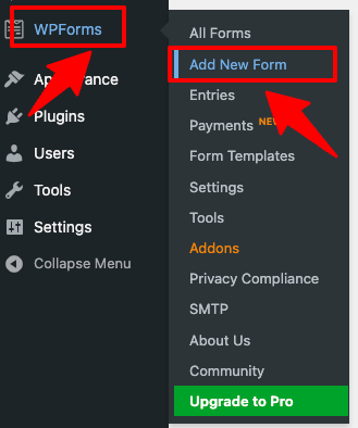 Create a New Contact Form in WordPress