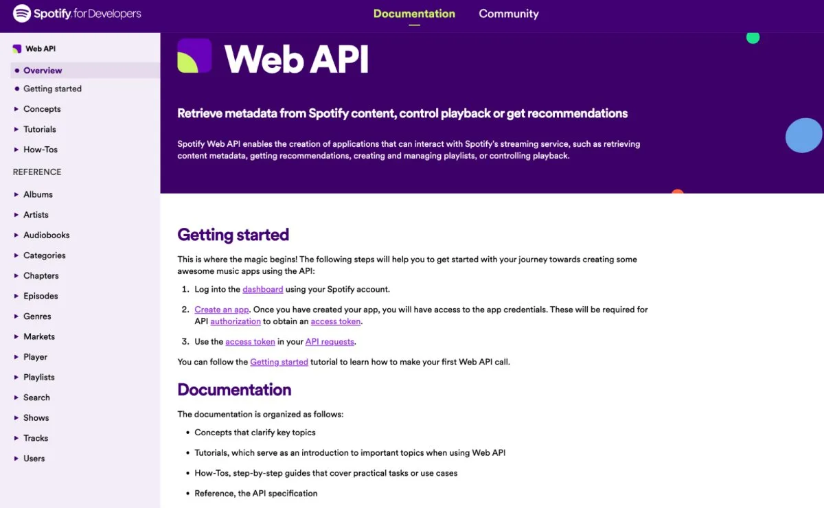spotify-for-developers-restful-api-unione